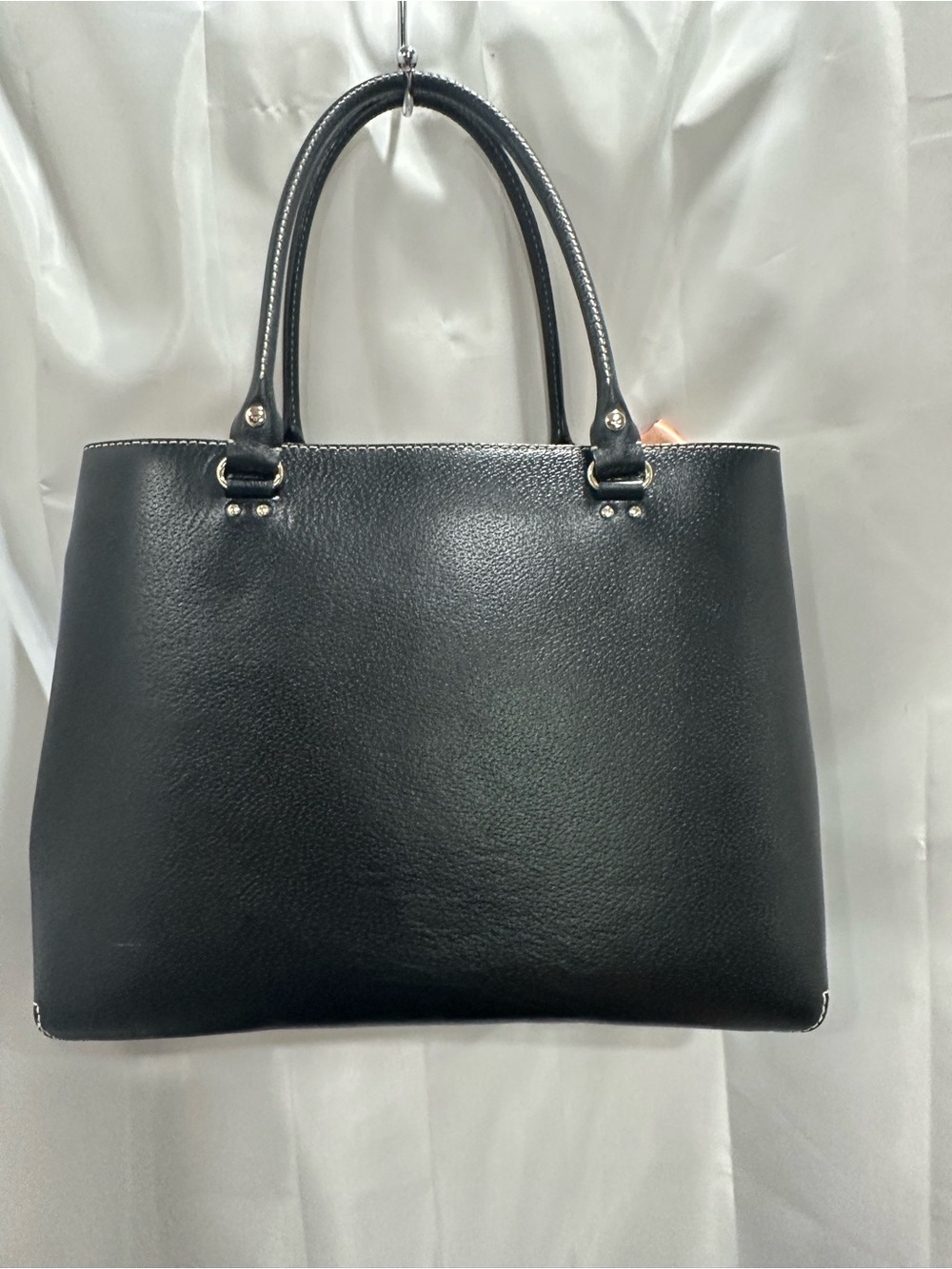 kate spade Black Leather Tote with Floral Scarf and Matching Wallet - Picture 14 of 17
